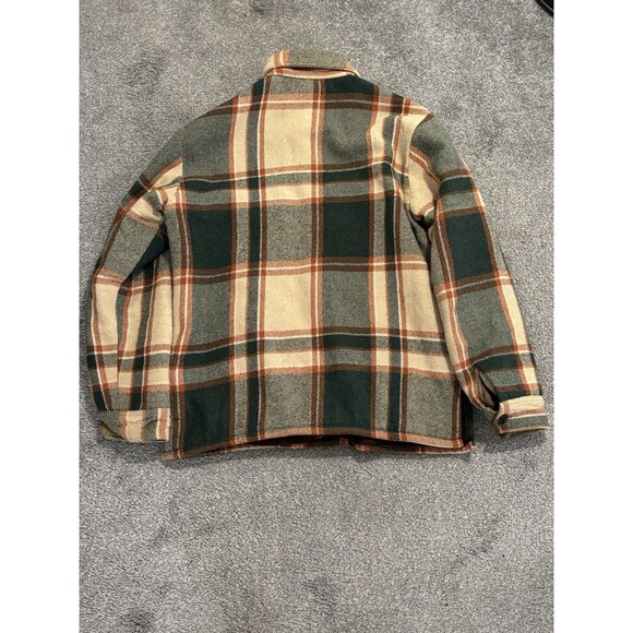 VTG 1980's Manor House Plaid Flanne Lined Shacket Shirt Jacket M Yellowstone - Picture 9 of 11
